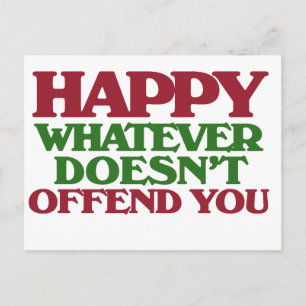 Gelukkig wat je niet beledigt briefkaart