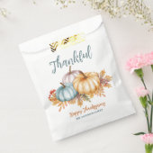 Gelukkig waterverf pompoenen Happy Thanksgiving Bedankzakje (Gezegeld)