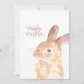 Gelukkig waterverf schattige konijntje feestdagenkaart (Voorkant)