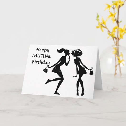 GELUKKIG **WEDERZIJDSE VERJAARDAG** VOOR JOU! KAART (Gele Bloem)