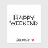 Gelukkig weekend sticker (Vel)