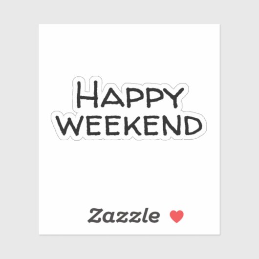 Gelukkig weekend sticker (Vel)