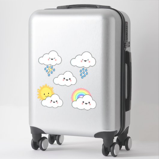 Gelukkig weer Cloud Sticker (Koffer)