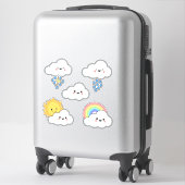 Gelukkig weer Wolk  Sticker (Koffer)