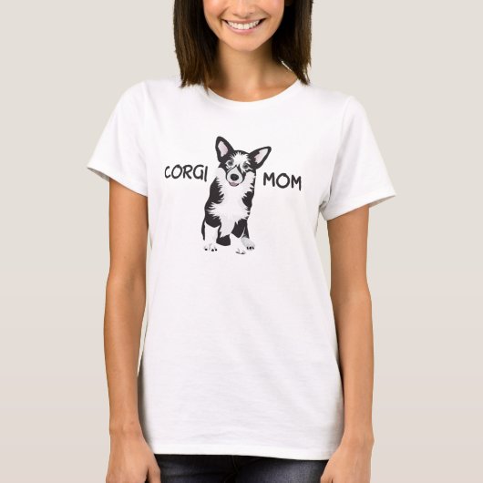 Gelukkig Welsh Corgi Pembroke - CORGI Moeder T-shirt (Voorkant)