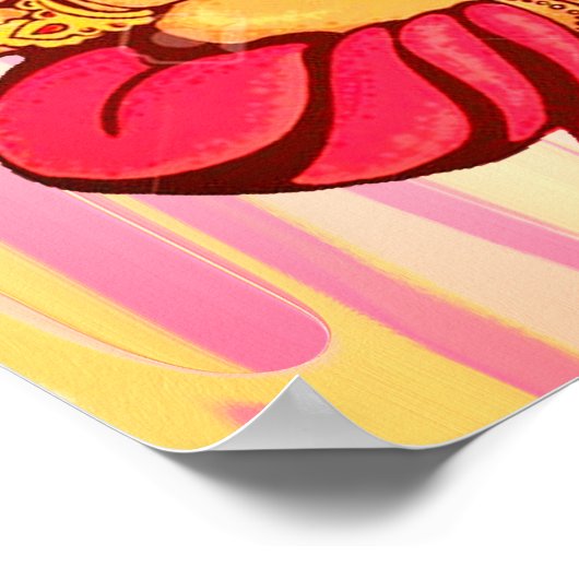 Gelukkig Welvaart Hindu God Ganesh Lord Ganesha Poster (Hoek)