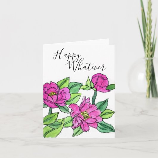 Gelukkig Wenskaart Feestdagen Kaart (Voorkant)