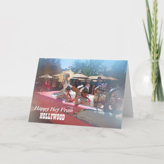 Gelukkig Wenskaart Hollywood! Kaart (Voorkant)