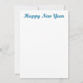 gelukkig Wenskaart Nieuwjaar Kaart (Achterkant)