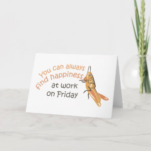 Gelukkig Wenskaart op vrijdag Kaart