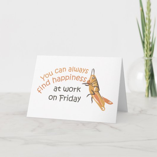 Gelukkig Wenskaart op vrijdag Kaart (Voorkant)