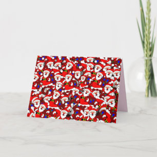 gelukkig wenskaart santa kaart