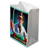 Gelukkig Wetenschapper Medium Cadeauzakje (Voorkant Gekanteld)