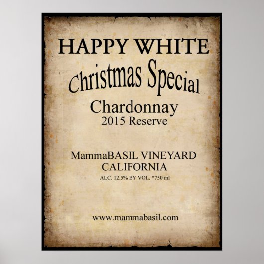 Gelukkig Wine Kerstmis Poster! Poster (Voorkant)