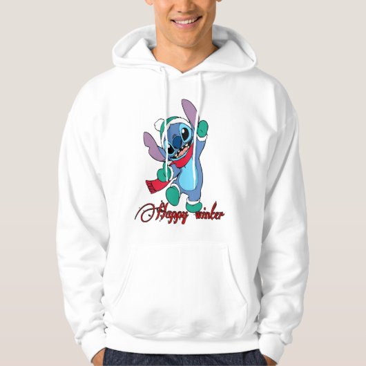 Gelukkig winterseizoen hoodie (Voorkant)