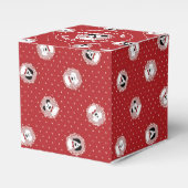 Gelukkig Wof Jaar Dalmatische Kerstmis Bedankdoosjes (Voorkant Zijde)