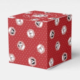 Gelukkig Wof Jaar Dalmatische Kerstmis Bedankdoosjes