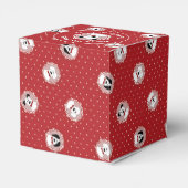 Gelukkig Wof Jaar Dalmatische Kerstmis Bedankdoosjes (Achterkant)