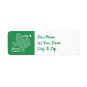 Gelukkig woon ik in Texas! St. Patrick's Day Etiket (Voorkant)