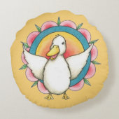 Gelukkig Yaneshwari rond kussen (Achterkant)