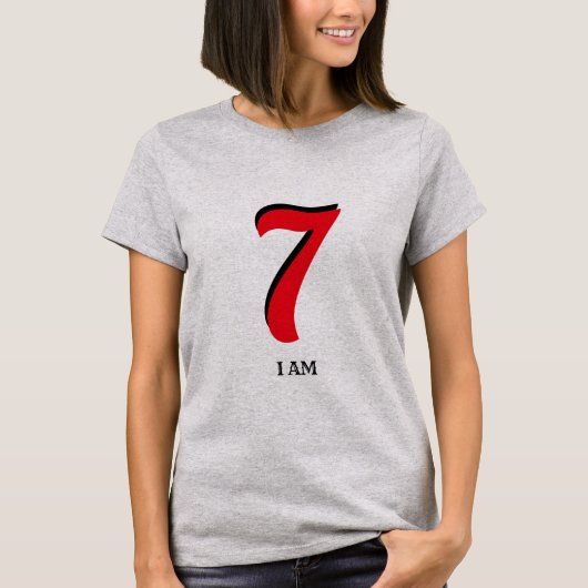 Gelukkig Zeven Ben Ik T-shirt (Voorkant)