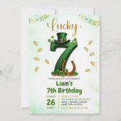 Gelukkig Zeven St. Patrick's Dag Verjaardag Kaart (Voorkant)