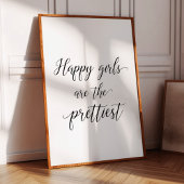 Gelukkig zijn de meisjes de  poster