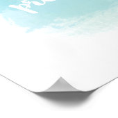 Gelukkig zijn de mensen de waterverf poster (Hoek)