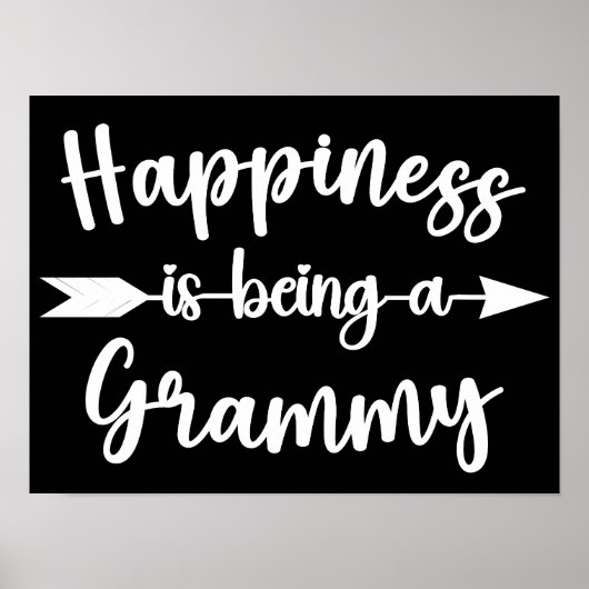 Gelukkig zijn is een Grammy Moederdag oma zijn Poster (Voorkant)