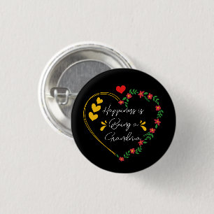 Gelukkig zijn is een oma Schattigee nieuwe oma zij Ronde Button 3,2 Cm