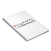 Gelukkig zijn is mijn superkracht Notitieboek (Rechterzijde)