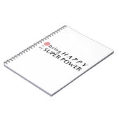 Gelukkig zijn is mijn superkracht Notitieboek (Linkerzijde)