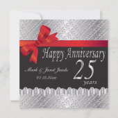 Gelukkig zilveren jubileum | 25 jaar kaart (Voorkant)