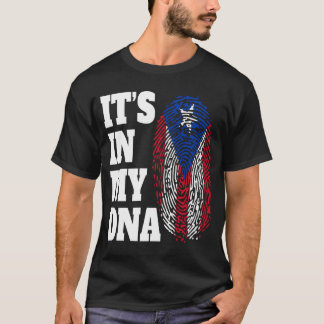 Gelukkig zit het in mijn DNA Puerto Rico Ricaanse T-shirt