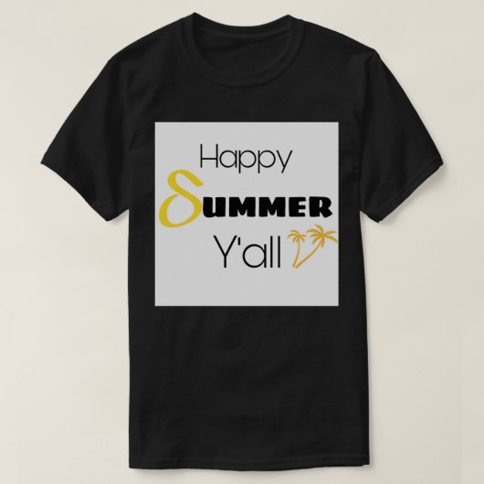 Gelukkig zomerfeest t-shirt (Design voorkant)