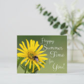 Gelukkig zomertijd voor jou! briefkaart (Staand voorkant)