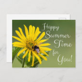 Gelukkig zomertijd voor jou! briefkaart (Voorkant / Achterkant)