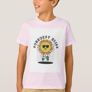 Gelukkig Zon Cartoonshemd Kinderen T-shirt