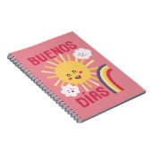 Gelukkig Zon Kinderkamer Kunst in het Spaans Poste Notitieboek (Rechterzijde)