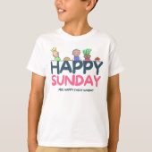 Gelukkig zondag  t-shirt (Voorkant)