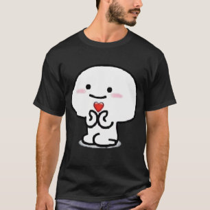 Gelukkig Zwemmende Vis Zwarte achtergrond T-shirt