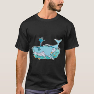 Gelukkig Zwemmende Walvis T-shirt
