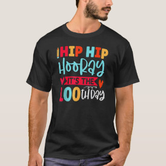 Gelukkige 100 dagen school kleuterleidster jongens t-shirt