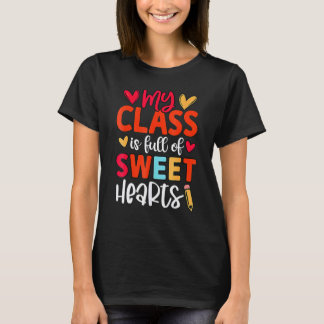 Gelukkige 100 dagen school kleuterleidster meisje t-shirt