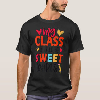 Gelukkige 100 dagen school kleuterleidster meisje t-shirt