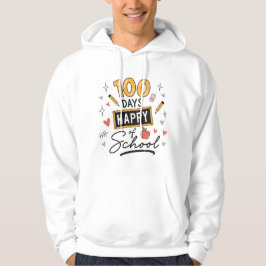 Gelukkige 100 dagen school leerkracht kleuterschoo hoodie