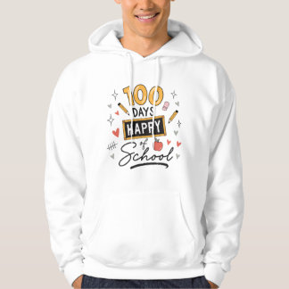 Gelukkige 100 dagen school leerkracht kleuterschoo hoodie