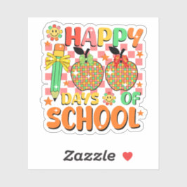 Gelukkige 100 dagen school. Leraar appreciatie Sticker