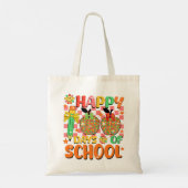 Gelukkige 100 dagen school. Leraar appreciatie Tote Bag (Achterkant)