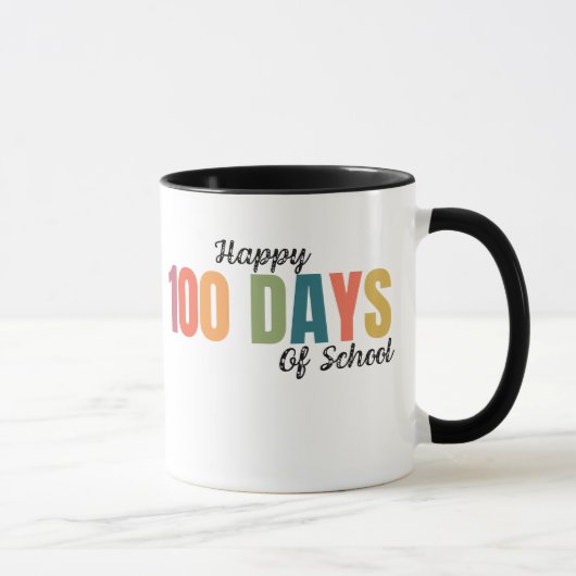 Gelukkige 100 dagen school leraar mok (Rechts)
